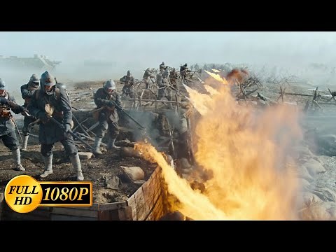 German soldiers against French tanks and flamethrowers /All Quiet on the Western Front (2022)