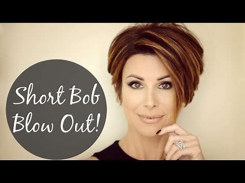 HOW TO BLOW DRY Short Hair For LOTS of Volume! | Sleek BOB Haircut | Dominique Sachse