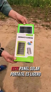 Cargador con Panel solar portátil 💡. #LED #panelsolar #viajes #paseo | Fábricas Chinas