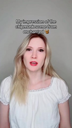 My impression of the chipmunk scene from enchanted😂..ib @its me #funny #acting #scene #viral #story #foryou | Brianna Guidry