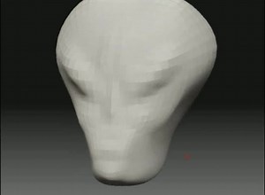 Alien Head zbrush sculpt by Marco Valenzuela
