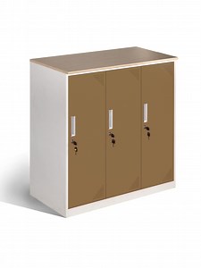 [Hot Item] Metal 3 Door Individual Locker Steel Office Staff Storage Locker
