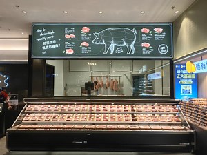 [Hot Item] Junrun Commercial Cold Chain Mini Small Price Hshg Deli Plug in Reach Serve-Over Deep Freezer Fruit Vegetables Fruits Showcase Display Cabinet Service Counter