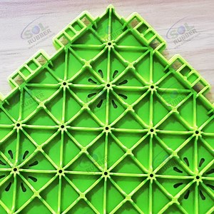 [Hot Item] Sol Rubber Easy to Clean Elastic TPE Event Grade Sport Court Interlocking Rubber Flooring Tile