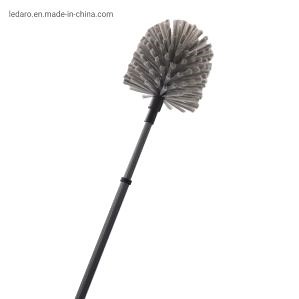[Hot Item] Durable Flexible Heavy Duty Cobweb Broom with Long Metal Telescoping Pole and Hard Pet Bristles for Ceiling Cleaning