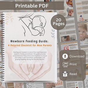 Newborn Feeding Guide, Pregnancy Care, Newborn Care, Infant Feeding, PDF Printable, Checklists, Baby Education, Essential, Digital Download - Etsy