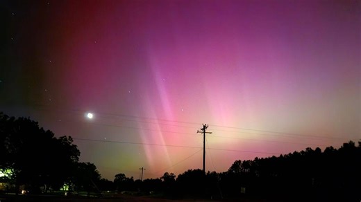 Northern Lights seen across Central Georgia | Check out photos of the magical phenomena