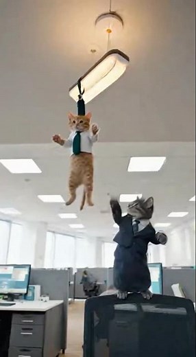 Office Cats Take Over the Workplace! #cat #funny #office