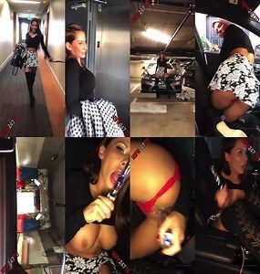 Madison Ivy car wash show