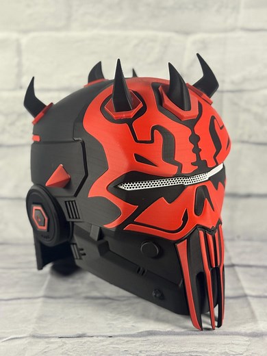 Armored Inspired Darth Maul Cosplaying Helmet - Etsy