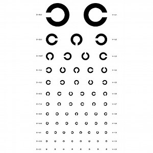 Vektor-Auge-Test-chart
