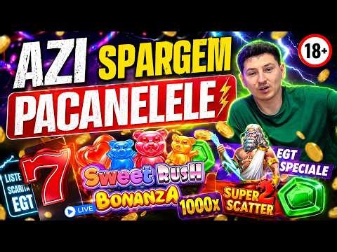 🔴 LIVE ACUM 🎰 Azi Spargem Păcănelele! Sweet Bonanza + EGT! Aparate Pacanele Slots Live!