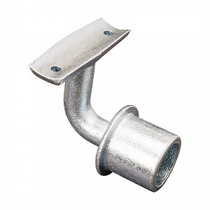 [Hot Item] Wall Mounted Railing Brushed Cast Iron Pipe Handrail Brackets for Stair Curved Cradle