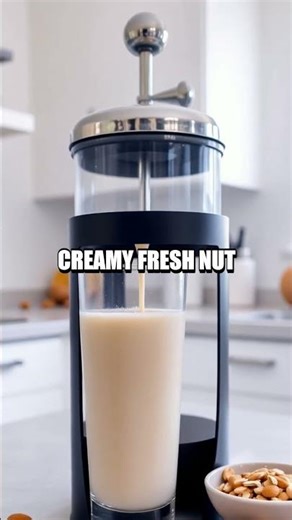 DIY French Press Bowl as a Nut Milk Maker