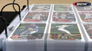 BCW LaserWeld Pages are the final word in 9-pocket pages. The two layers of 115 micron polypropylene are welded with a laser in a patented process, giving a thinner, stronger line than traditional pages while ensuring the pages lay completely flat. The first 10,000 guests to stop by the BCW booth at The National Sports Collectors Convention Inc. will receive a free 10-count sample pack. #NSCC23 | BCW Supplies