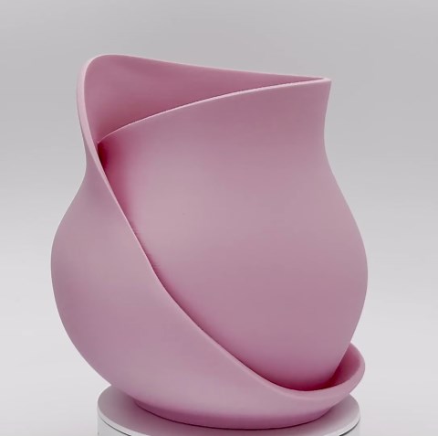 Tulip Bloom Vase – Elegant Decorative Vase for Flowers, Dry Arrangements, Unique Home Decor Gift in Multiple Colors (White, 9")