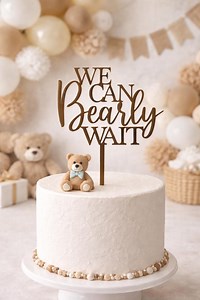 We Can Bearly Wait Cake Topper: Baby Shower Decor - Etsy