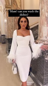 1.6K views | Typical me 藍 #talent #whitedress #feathers #dresswithfeathers @clo_beirut | Courtney Smith | Facebook