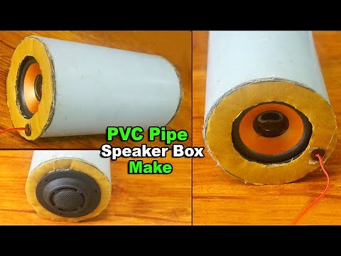 How to make speaker box at home using PVC pipe
