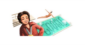 Google Doodle honors Vicki Draves, Filipino American Olympic diver