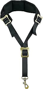 adorence Saxophone Neck Strap with Cushioned Padding & Swivel Metal Hook - Comfortable Sax Strap for Tenor, Alto- Black, Metal Adjuster