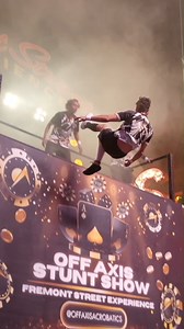 They’re back and flipping the energy up. Off Axis returns to Fremont Street Experience every Wednesday, Thursday, and Sunday night at our 3rd Street Stage! | Fremont Street Experience