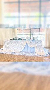2.9K views · 22 reactions | Creating a stunning wedding head table that blends elegance with modern sophistication ✨ ​​​​​​​​​ #cvlinens #eventplanner #backdrop #weddingdecor #party #diy #instagramreels #florals #archdecor #babyshower #partyplanner #diy #draping #wedding #reels #kidsparty #partycolors #weddingcolors #partydecor #expolrepage #facebookreels | CV Linens | Facebook