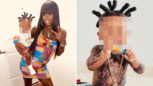 I cover my baby in 'tattoos' - trolls call me a ‘bad mum’ but I don't care