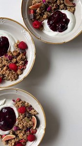 "This granola is inspired by romance! It’s studded with crunchy,...