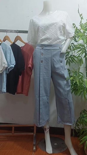 1.5K views | Eyelet blouse code 1682 Fits small to 2xl frame Cotton 350each 3for1,000 #reels #fyp #fbreels #clothing #reelsvideo #blouse #eyeletblouse | JulGrace Fashion Collection | Facebook