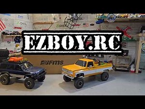 Testing the 1/18 FMS FCX18 LC80 & Chevy K10