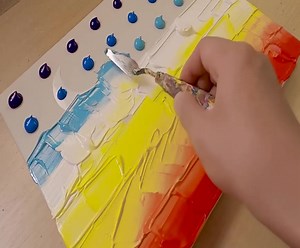 Arts / 'Cactus' Acrylic painting technique (Easy & Simple) | Painting