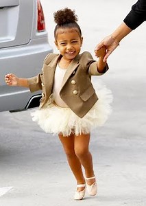North West - The Balmain Ballerina...tells paparazzi - 'I said no pictures'