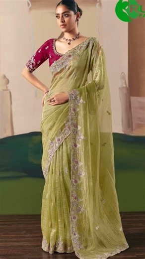 Trending aesthetic desi sarees collection 💟🌸 Women fashion trends #youtubeshorts #viralvideo #shorts