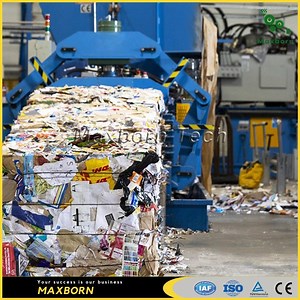 [Hot Item] Hydraulic PLC Control Baler/Straw Baling Machine/Wastepaper Baler of Recycling Machine