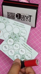 Customized 12mm Circle Loyalty Card Stamp #loyaltycardstamp #circlestamp #flashstamp #draftandkraft #annievergonzales | Annie Ver Gonzales