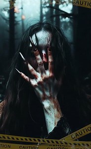 Vampire Woman Bleeds in Haunted Forest Silent Horror 😱 #vampire #bloody