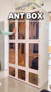 ANTBOX Foldable Plastic Wardrobe  ✅ Strong, sturdy, and stylish—storage made simple.  Lightweight yet durable, perfect for any home.  Handles heavy loads with ease.  Magnetic doors ensure a clean and sleek look. ✨ Upgrade your space today! | Ant Box | Facebook
