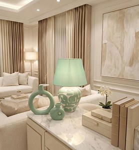 Handmade Ceramic Table Lamp | Mint Green Geometric Lamp With Shade | Modern Abstract Bedside Light - Etsy