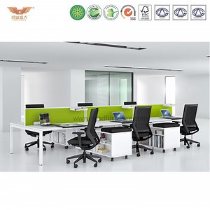 [Hot Item] Modern Green Divider Office Furniture Stright Line Office Desk Workstation