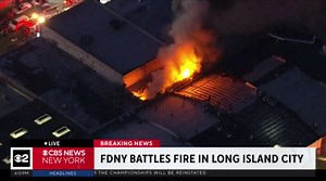 FDNY battles fire in Long Island City