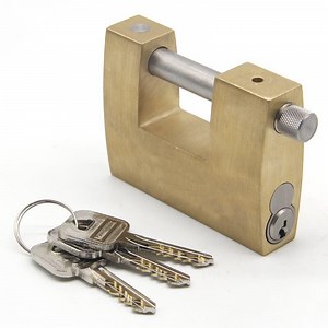 [Hot Item] Rekeyable 70mm-100mm Heavy Duty Removable Cylinder Keyed Alike Brass Rectangular Padlock with Master Key