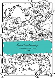 Sailor Moon Coloring Pages, 30 Coloring Pages, Coloring Pages PDF, Kids Creative Activity Book, Coloring Book Compilation - Etsy Canada