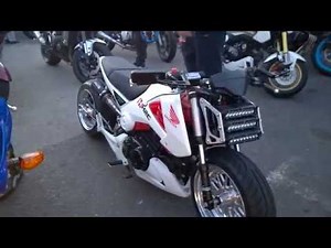 2015 Honda MSX 125 Grom Custom Extended Wheelbase Motorbike @ London Ace Cafe