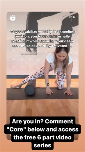 Because hip position is important for stabilization such as internal rotation and adduction, and activating those deep core muscles. 💪Integrating a foam roller to stretch the adductors in your opposite hip can effectively train your pelvic floor while also lengthening and stabilizing your muscles. Never overlook the significance of your leg positioning when engaging your deep core muscles. Reserve your spot for Revive pelvic floor health Core Rehab and begin to feel the transformative effects o