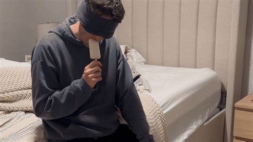 Woman Blindfolds Husband to Check Christmas Gift Fits Without Spoiling Surprise