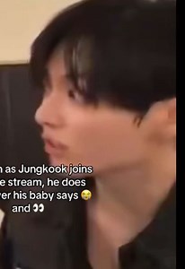 As soon as Jungkook joins the live stream, he does whatever his baby says 😭 and 👀 #jikook #jimin #jungkook
