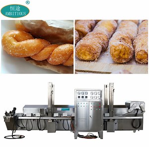 [Hot Item] Electric Conveyor Continue Fried Dough Foods Frying Machine