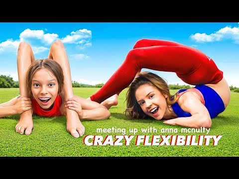 Anna McNulty TEACHES Peyton how to be FLEXIBLE for GYMNASTICS!