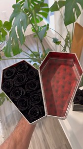 A closer look 🦇 Grave Kiss, The Nightmare Before Christmas preserved rose display. #roseshirexdisney #nightmarebeforechristmas #disneyroses #luxuryroses #preservedroses | RoseShire